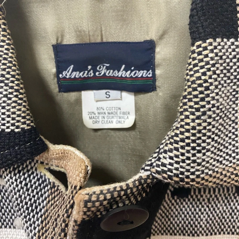 Ana’s Fashions, Women's Plaid Blazer - Black, Brown, Cream, Small